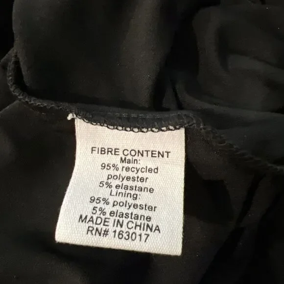 Princess Polly Women’s Adesa Long Sleeve Keyhole Plunge Tulle Maxi Dress Black 6 - Picture 8 of 8